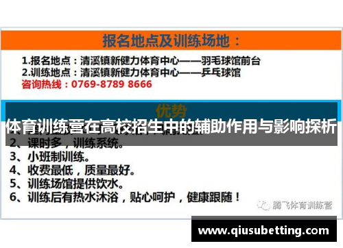 体育训练营在高校招生中的辅助作用与影响探析