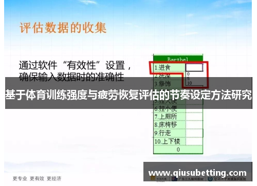 基于体育训练强度与疲劳恢复评估的节奏设定方法研究